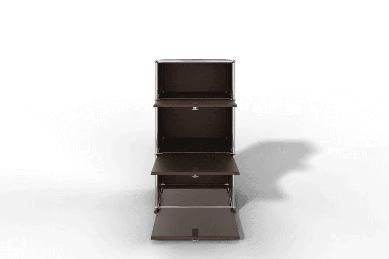 USM Haller schmales Highboard mit 3 Klapptüren. Produktbild