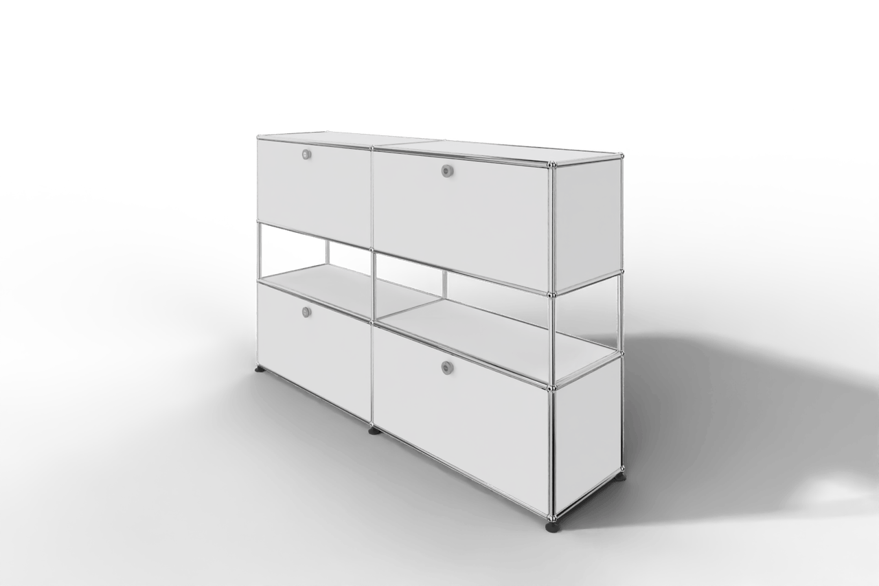 USM Haller Highboard mit 4 Klapptüren und offener Ebene Produktbild