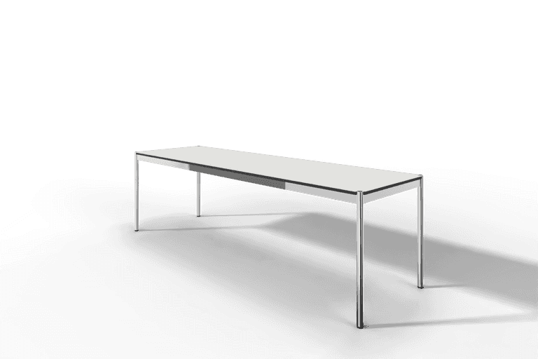 USM Haller Tisch, Tiefe 750 mm, in Fenix, aus 3 Farben wählbar, Tischlänge wählbar Produktbild