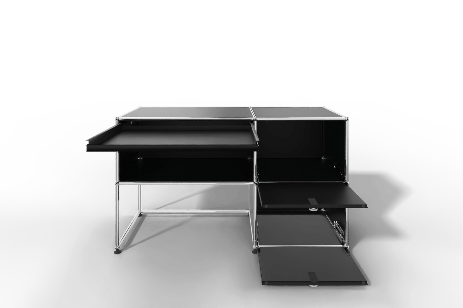 USM Haller Arbeitsplatz mit zwei Klapptüren Produktbild