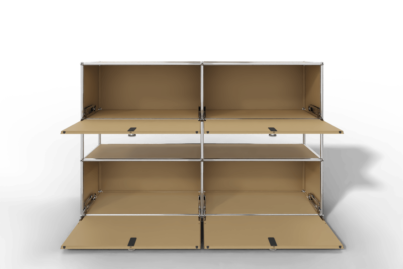 USM Haller Highboard mit 4 Klapptüren und offener Ebene Produktbild