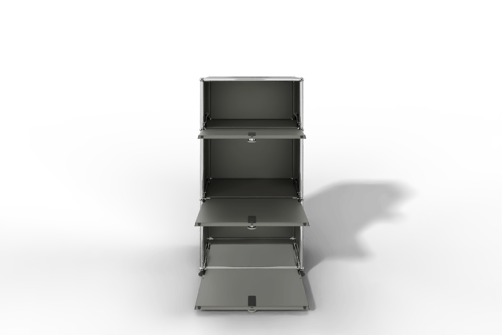 USM Haller schmales Highboard mit 3 Klapptüren. Produktbild