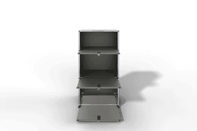 USM Haller schmales Highboard mit 3 Klapptüren. Produktbild