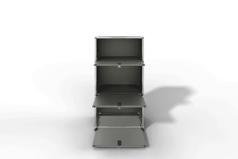 USM Haller schmales Highboard mit 3 Klapptüren. Produktbild