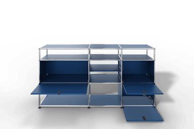 Sideboard mit offenen Elementen und Klapptüren Produktbild