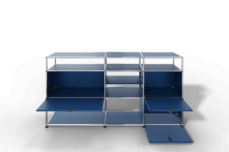Sideboard mit offenen Elementen und Klapptüren Produktbild