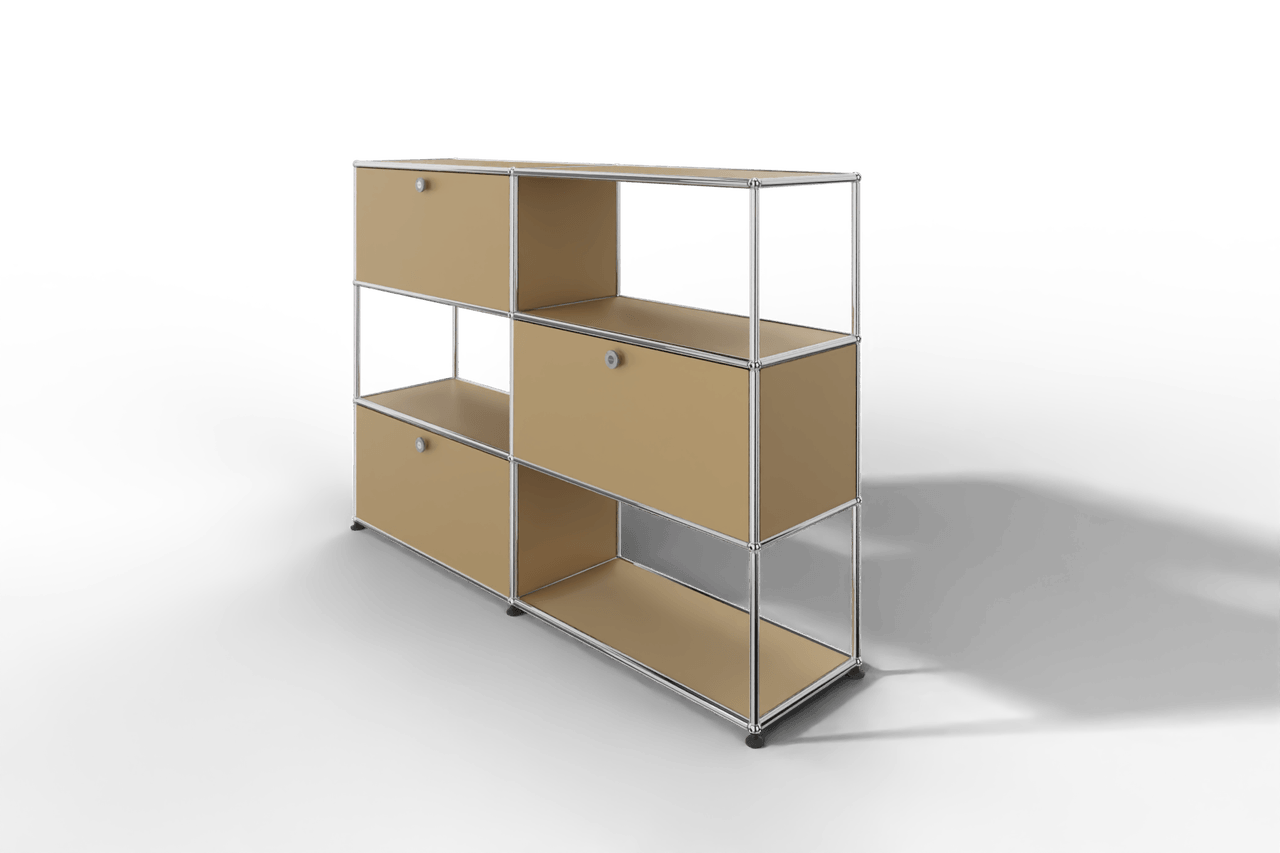 USM Haller Highboard/Raumteiler, 3 offene Elemente, 3 Klapptüren Produktbild