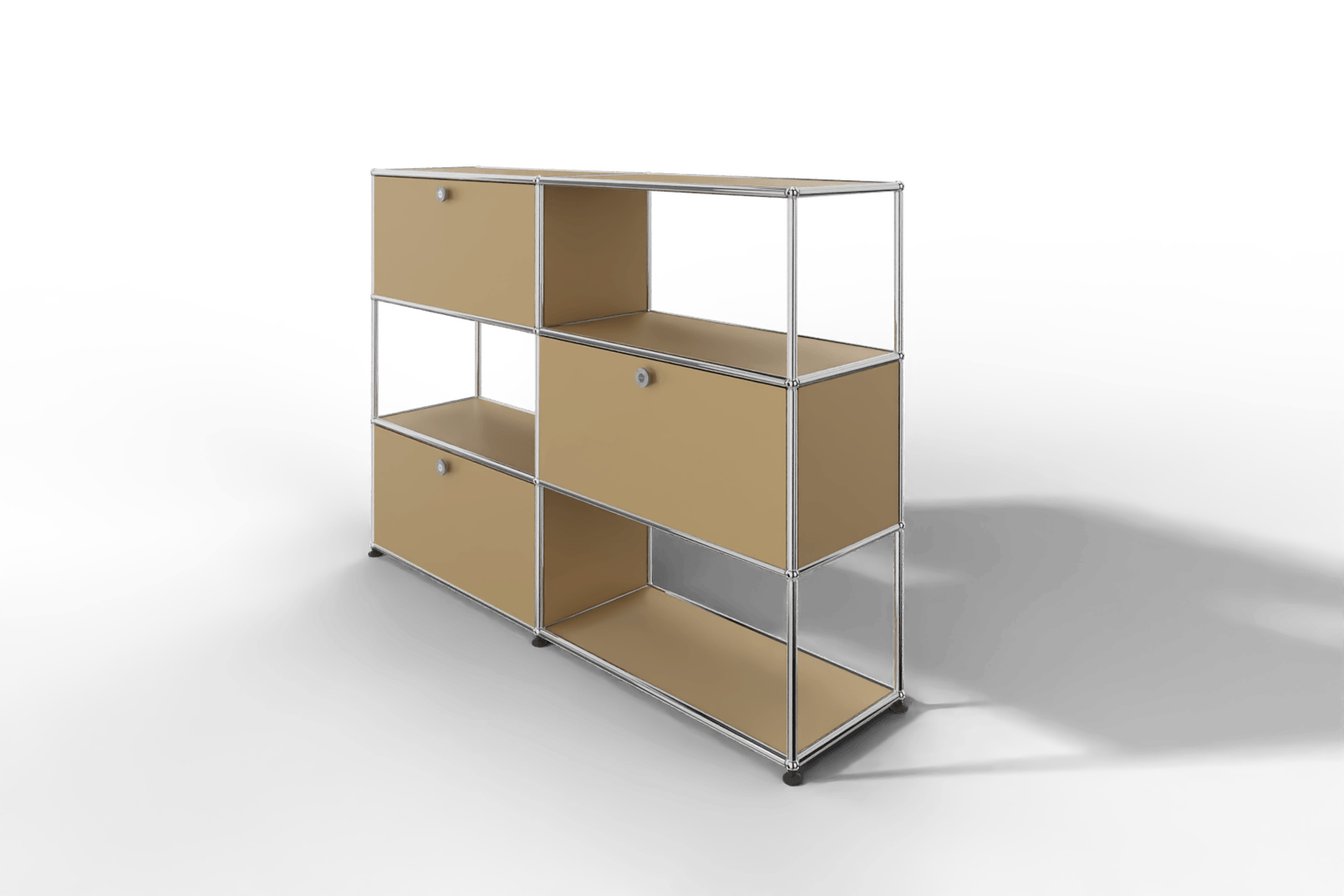 USM Haller Highboard/Raumteiler, 3 offene Elemente, 3 Klapptüren Produktbild