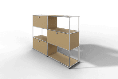 USM Haller Highboard/Raumteiler, 3 offene Elemente, 3 Klapptüren Produktbild