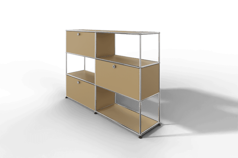 USM Haller Highboard/Raumteiler, 3 offene Elemente, 3 Klapptüren Produktbild