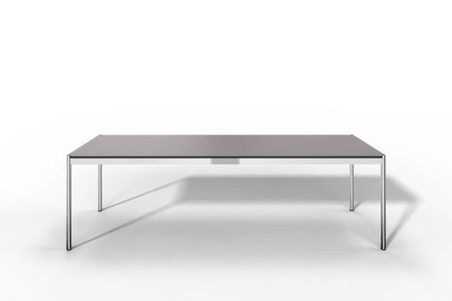 USM Haller Tisch, Tiefe 750 mm, in Kunstharz, aus 4 Farben wählbar, Tischlänge wählbar