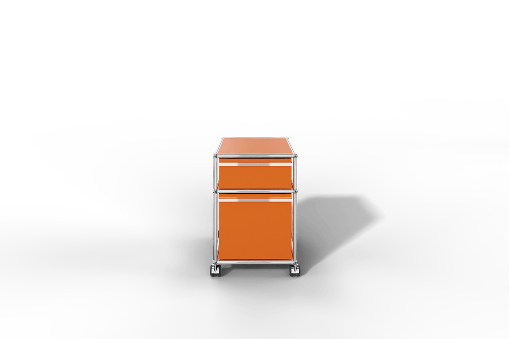 USM Haller Rollcontainer mit Hängeregistratur, wahlweise abschließbar. 14 Farben konfigurierbar.