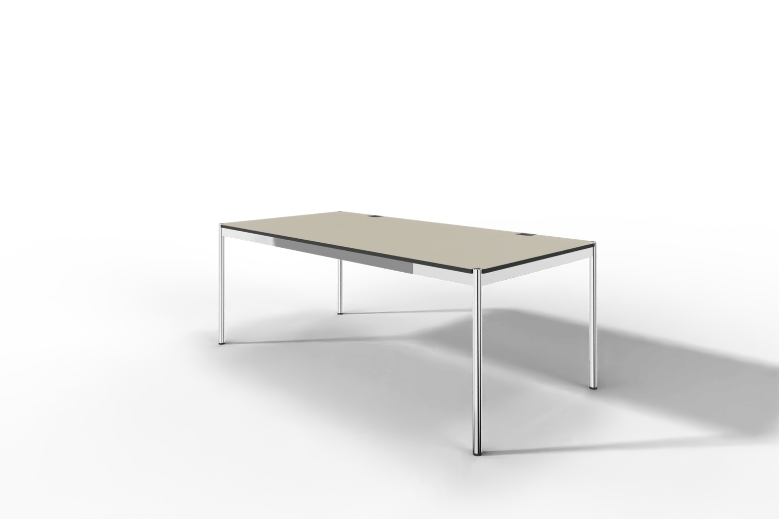 USM Haller Tisch Plus,Tiefe 1000 mm, Oberfläche Linoleum Produktbild