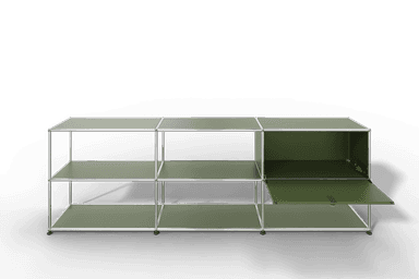 USM Haller Sideboard offen mit einer Klapptüre Produktbild