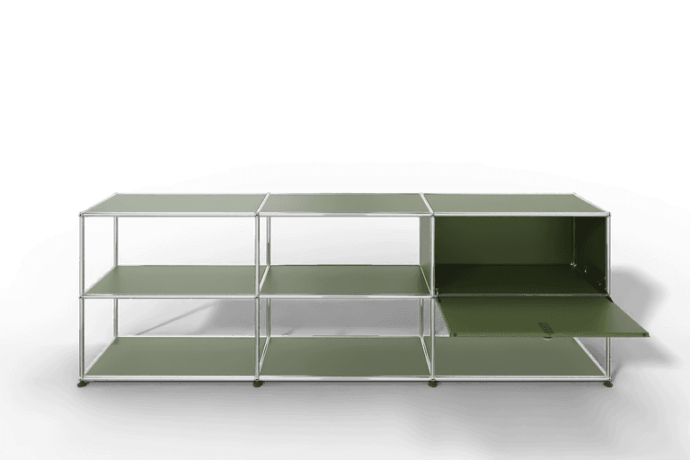USM Haller Sideboard offen mit einer Klapptüre Produktbild