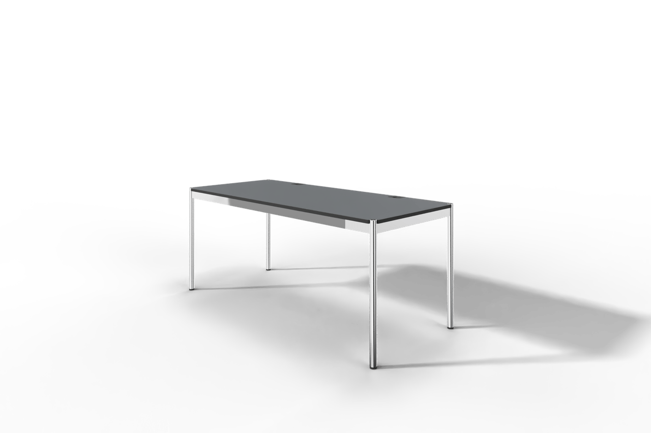 USM Haller Tisch Plus,Tiefe 750 mm, Oberfläche Linoleum Produktbild