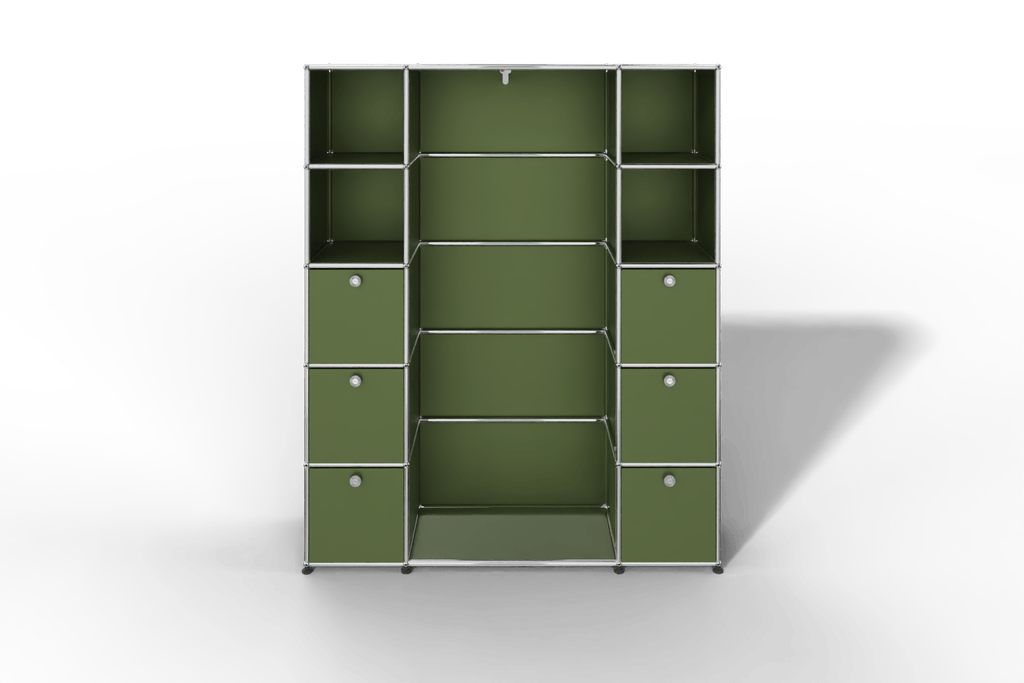 USM Haller Garderobe, 1450 mm breit, mit Klapptüren