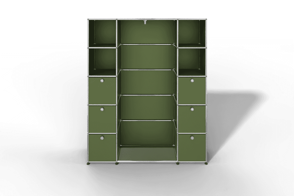 Garderobe, 1450 mm breit mit Klapptüren