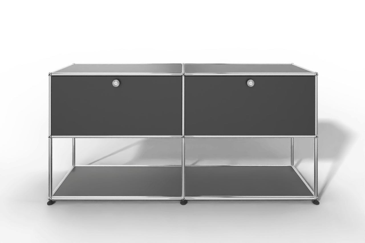USM Haller Sideboard, 2 Klapptüren, untere Ebene offen Produktbild