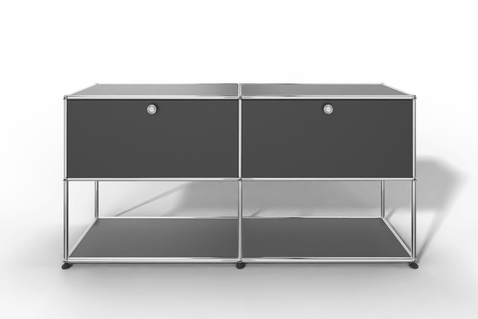 USM Haller Sideboard, 2 Klapptüren, untere Ebene offen Produktbild