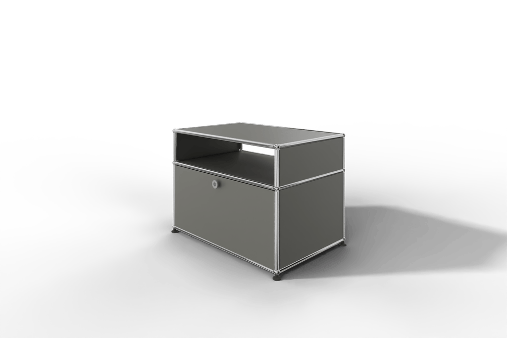 USM Haller TV-Lowboard klein mit einem offenen Fach Produktbild