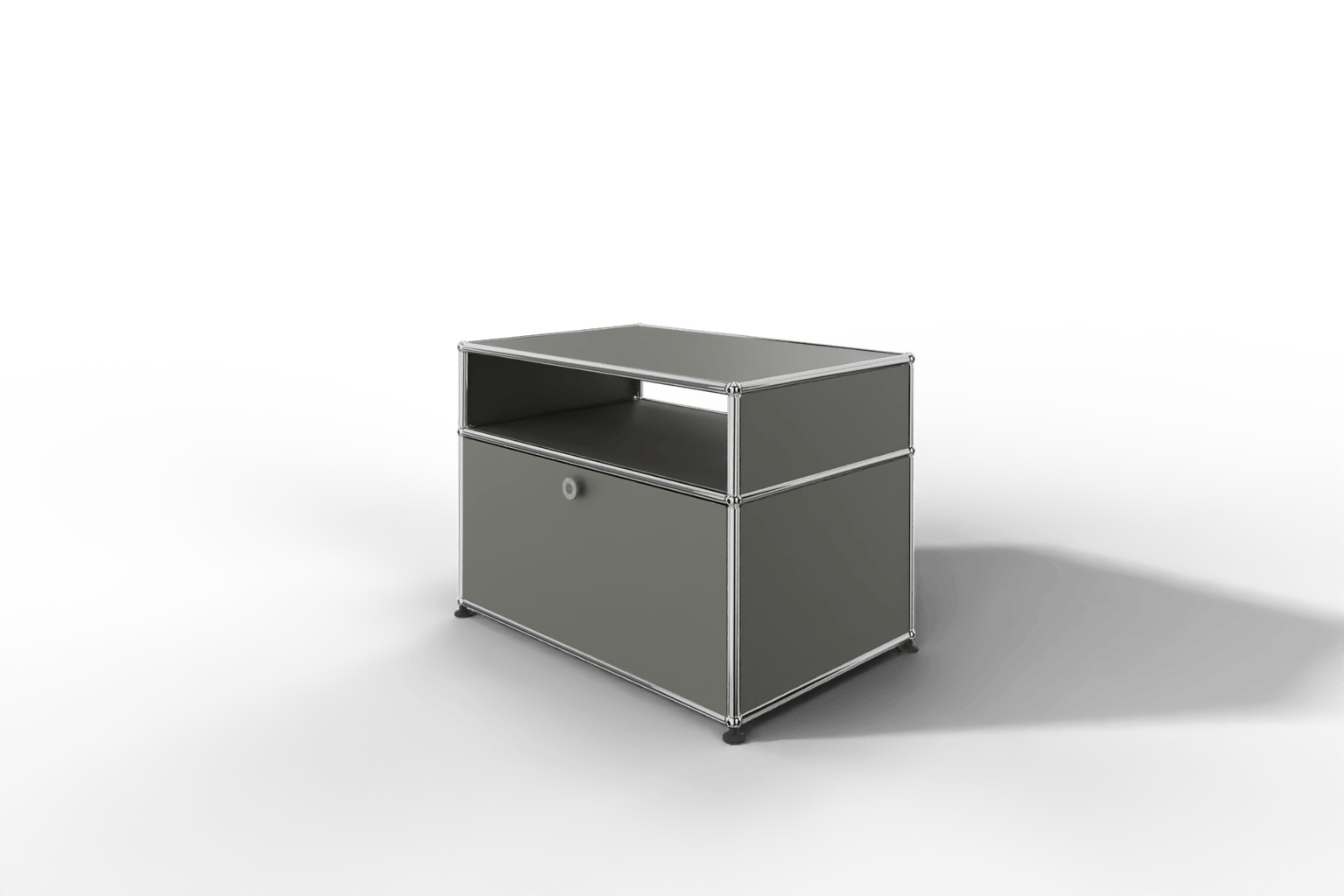 USM Haller TV-Lowboard klein mit einem offenen Fach Produktbild