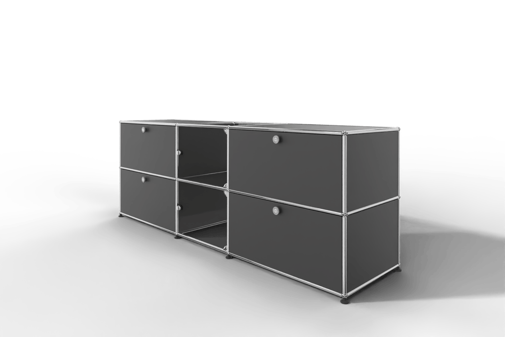 USM Haller Sideboard mit Vitrinen-Element Produktbild