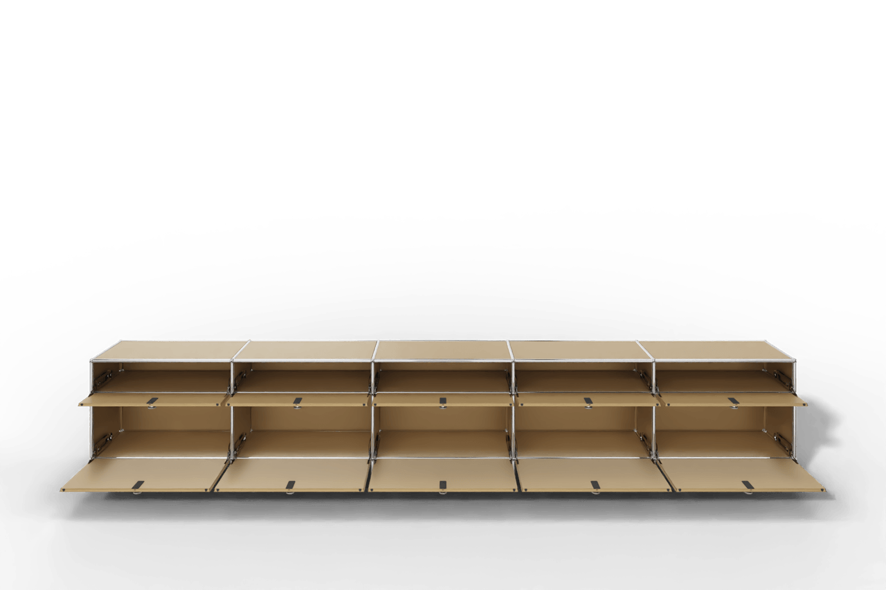USM Haller Sideboard, 10 Klapptüren, Beige Produktbild