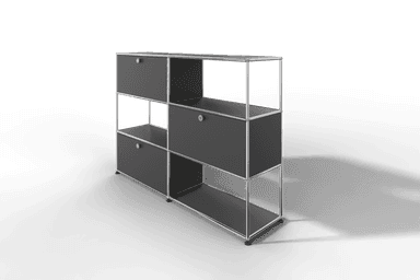 USM Haller Highboard/Raumteiler, 3 offene Elemente, 3 Klapptüren Produktbild
