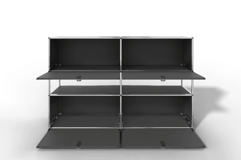 USM Haller Highboard mit 4 Klapptüren und offener Ebene Produktbild