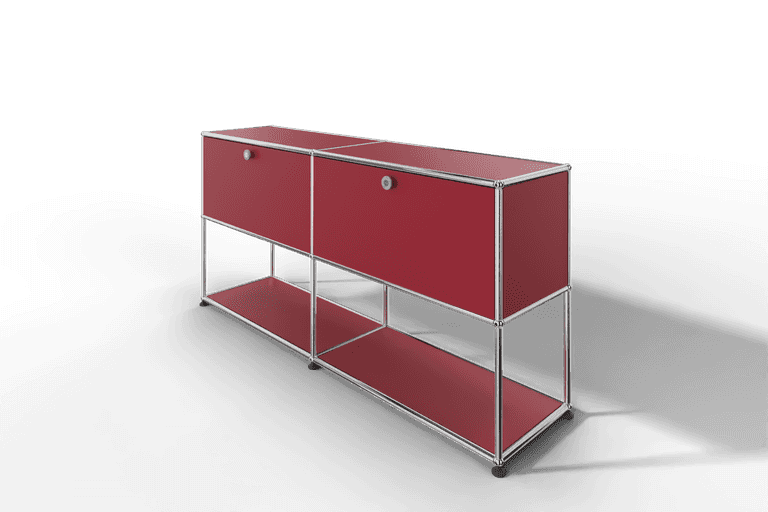 USM Haller Sideboard, 2 Klapptüren, untere Ebene offen Produktbild