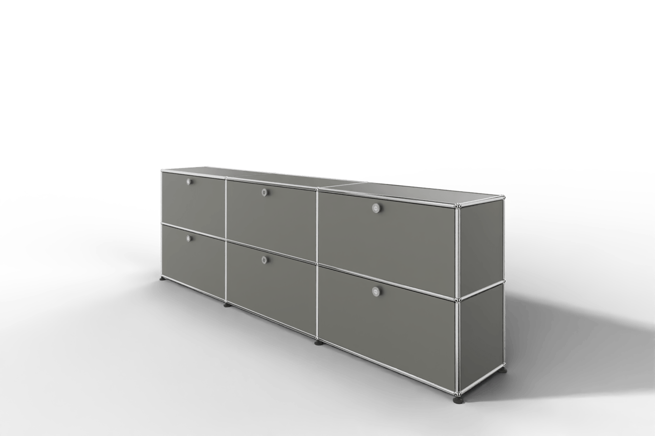 USM Haller Sideboard, mit 6 Klapptüren, von Paul Schärer & Fritz Haller Produktbild