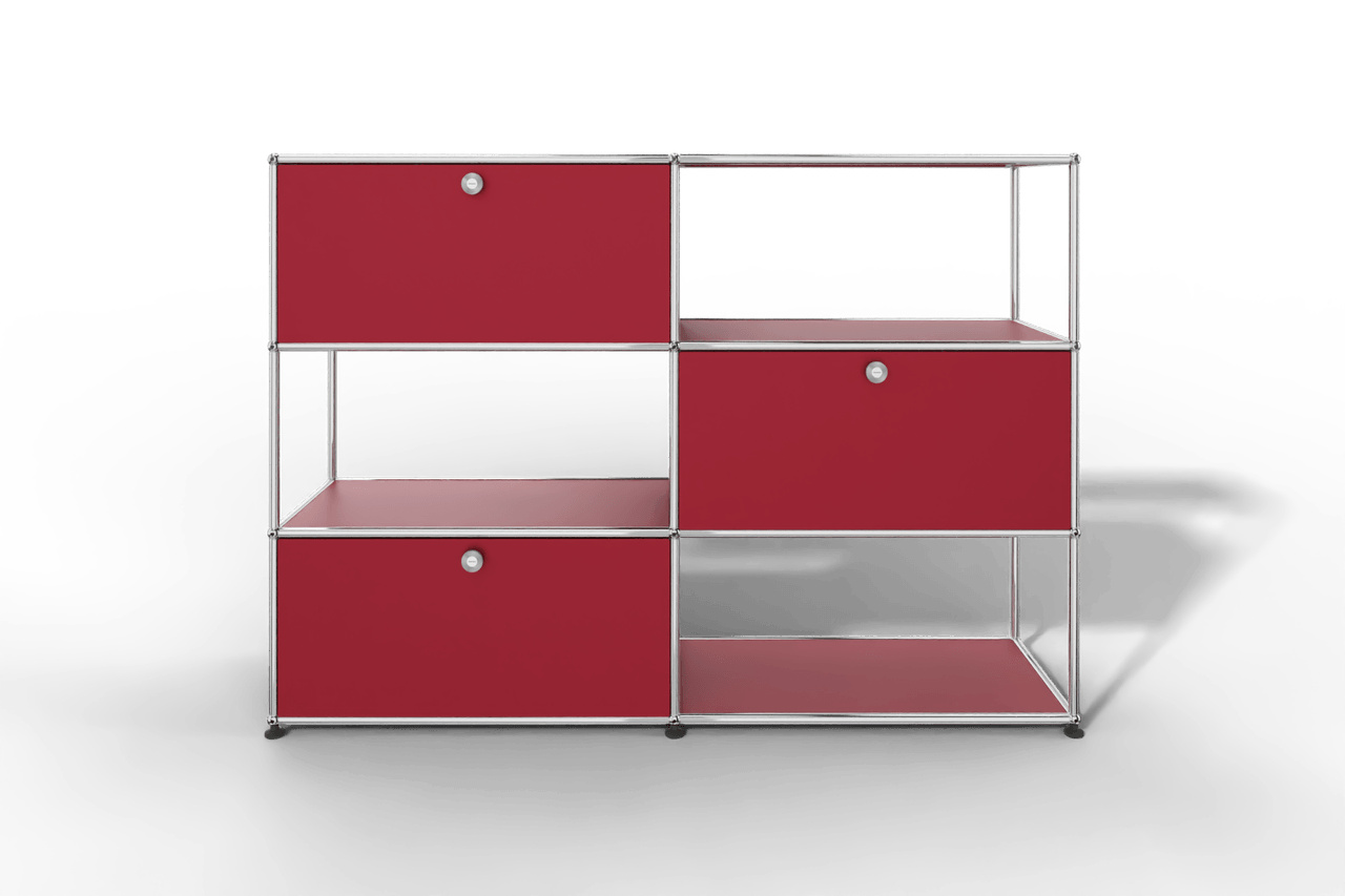USM Haller Highboard/Raumteiler, 3 offene Elemente, 3 Klapptüren Produktbild