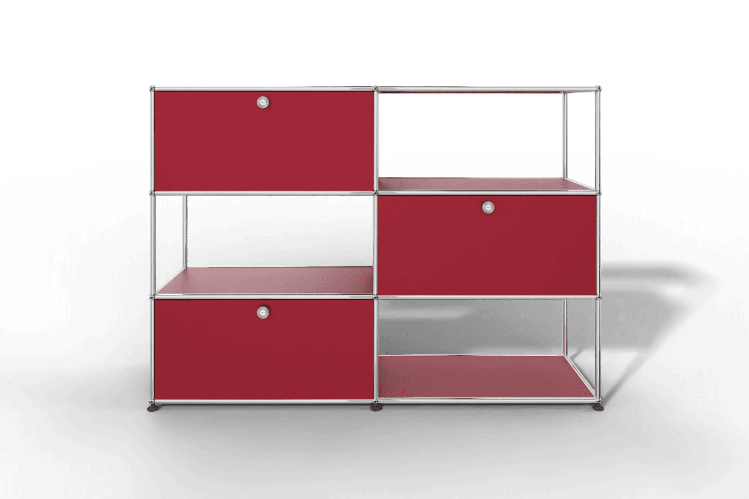 USM Haller Highboard/Raumteiler, 3 offene Elemente, 3 Klapptüren Produktbild