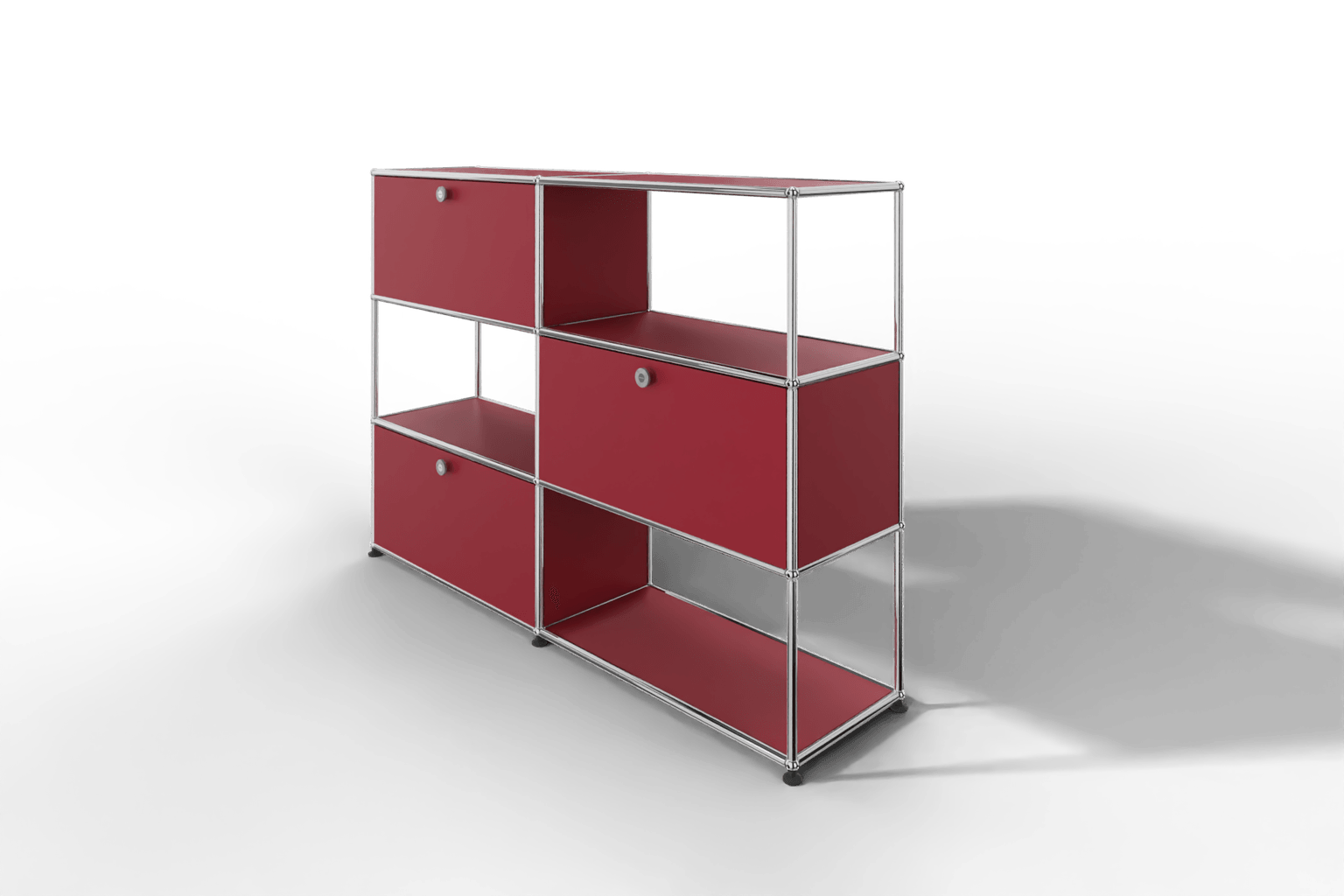 USM Haller Highboard/Raumteiler, 3 offene Elemente, 3 Klapptüren Produktbild