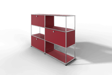 USM Haller Highboard/Raumteiler, 3 offene Elemente, 3 Klapptüren Produktbild