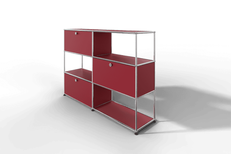 USM Haller Highboard/Raumteiler, 3 offene Elemente, 3 Klapptüren Produktbild