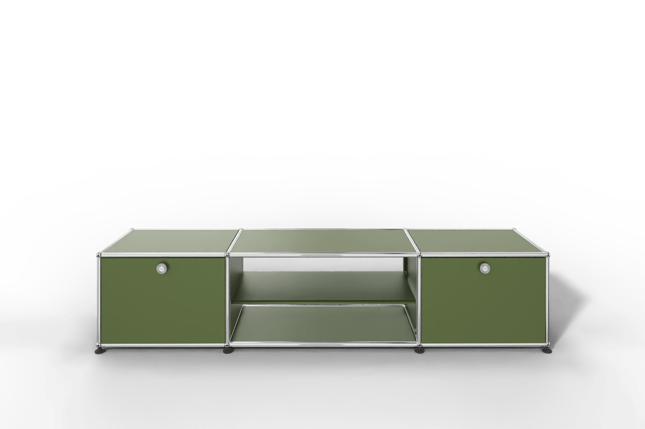USM Haller TV-Lowboard mit Mittelteil und Zwischentablar Produktbild
