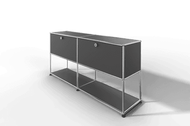 USM Haller Sideboard, 2 Klapptüren, untere Ebene offen Produktbild