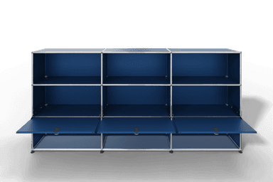 USM Haller Highboard mit 3 Klapptüren und 6 offenen Fächern Produktbild