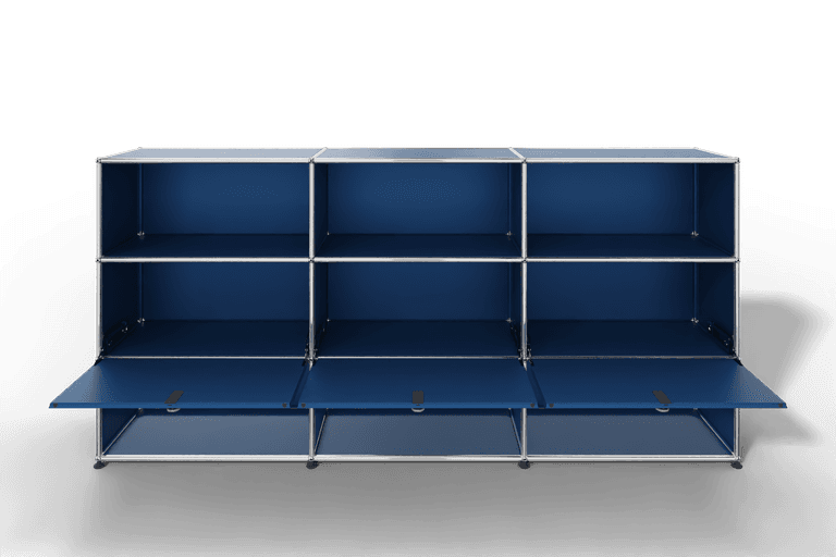 USM Haller Highboard mit 3 Klapptüren und 6 offenen Fächern Produktbild