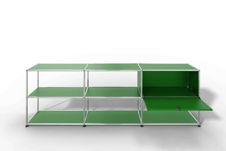 USM Haller Sideboard offen mit einer Klapptüre Produktbild
