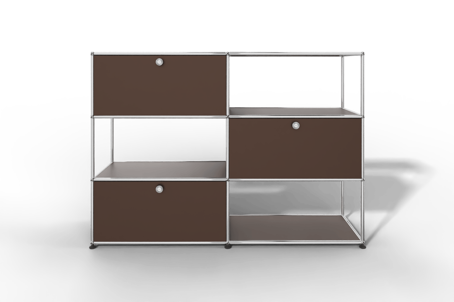 USM Haller Highboard/Raumteiler, 3 offene Elemente, 3 Klapptüren Produktbild