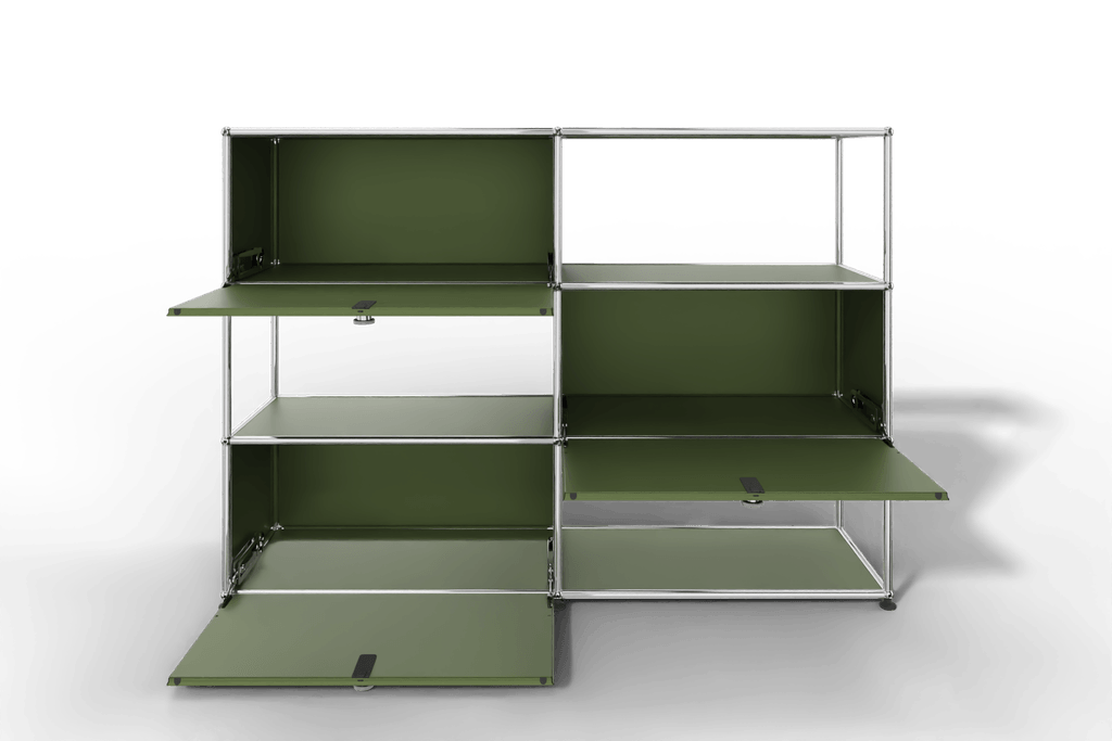 USM Haller Highboard/Raumteiler, 3 offene Elemente, 3 Klapptüren Produktbild