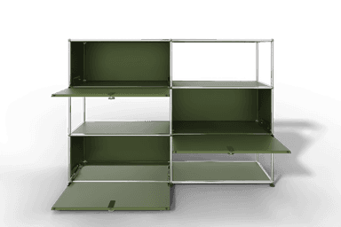 USM Haller Highboard/Raumteiler, 3 offene Elemente, 3 Klapptüren Produktbild