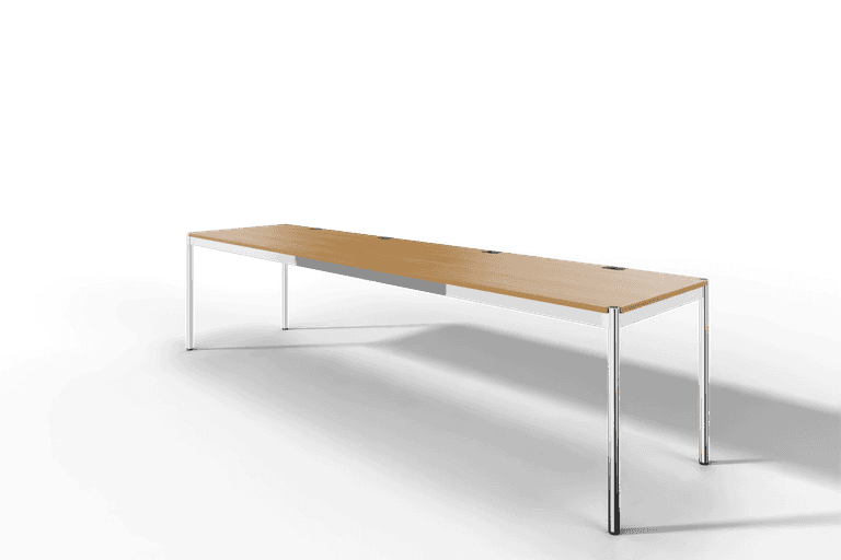 USM Haller Tisch Plus,Tiefe 750 mm, Oberfläche Holz furniert Produktbild