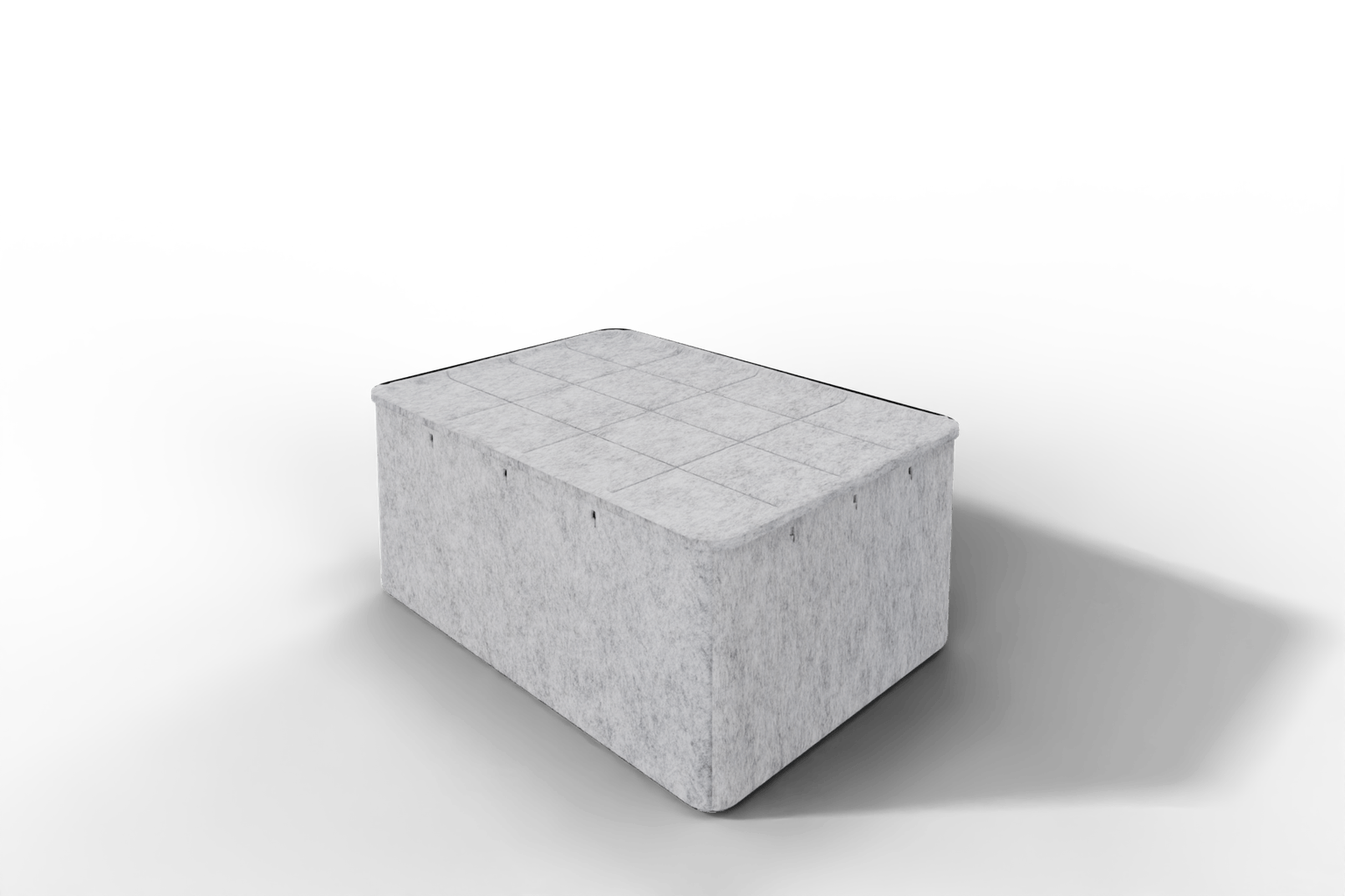 USM Inos Box hoch, 500 mit Tablett - wählbar in Anthrazit oder Hellgrau Produktbild