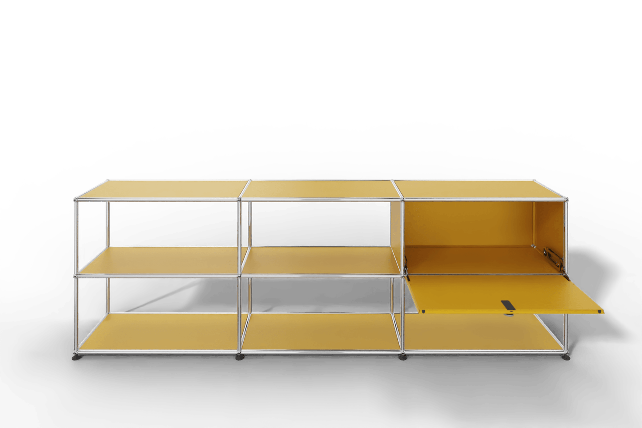 USM Haller Sideboard offen mit einer Klapptüre Produktbild