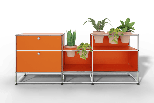 USM Haller Sideboard mit Pflanzeneinlage