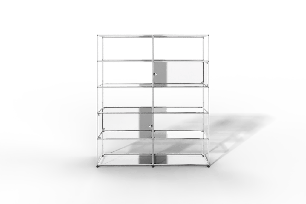 USM Haller Glasvitrine mit 2 Glastüren